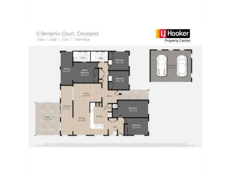 3 Benjamin Court, Cleveland QLD 4163 Floorplan
