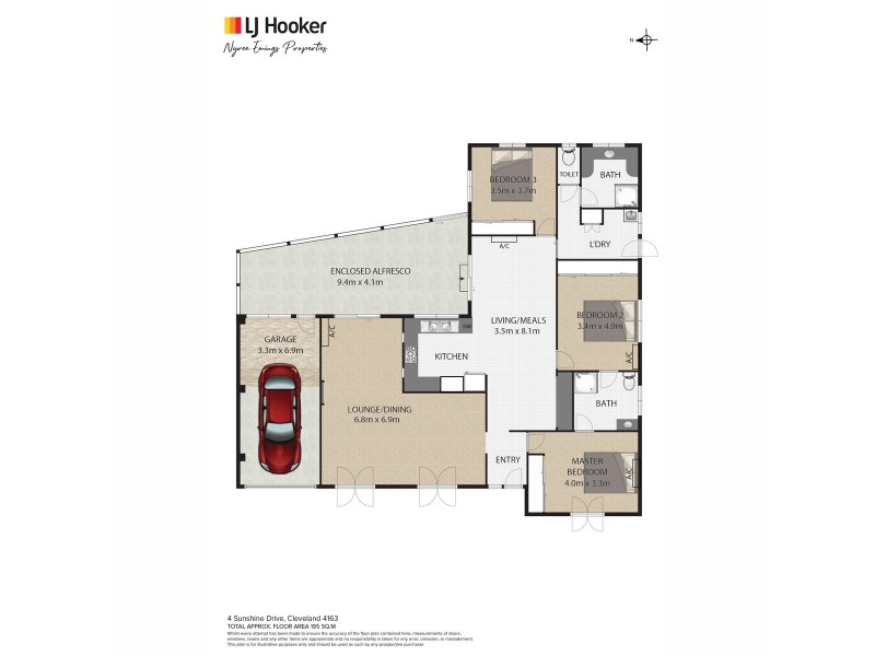 4 Sunshine Drive, Cleveland QLD 4163 Floorplan