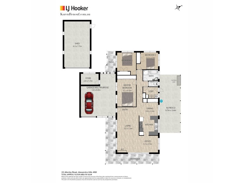 22 Allenby Road, Alexandra Hills QLD 4161 Floorplan