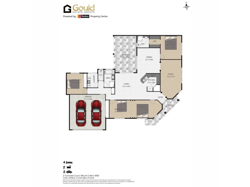 2 Coronata Court, Mount Cotton QLD 4165 Floorplan