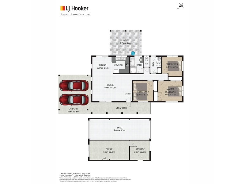 1 Anita Street, Redland Bay QLD 4165 Floorplan