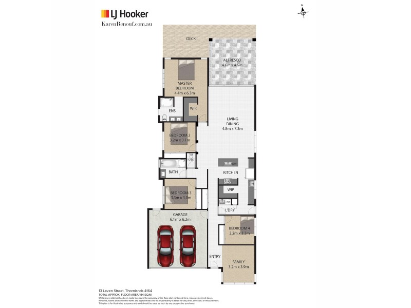 13 Leven Street, Thornlands QLD 4164 Floorplan