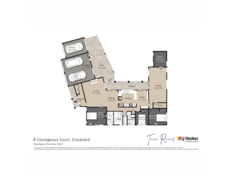 8 Courageous Court, Cleveland QLD 4163 Floorplan