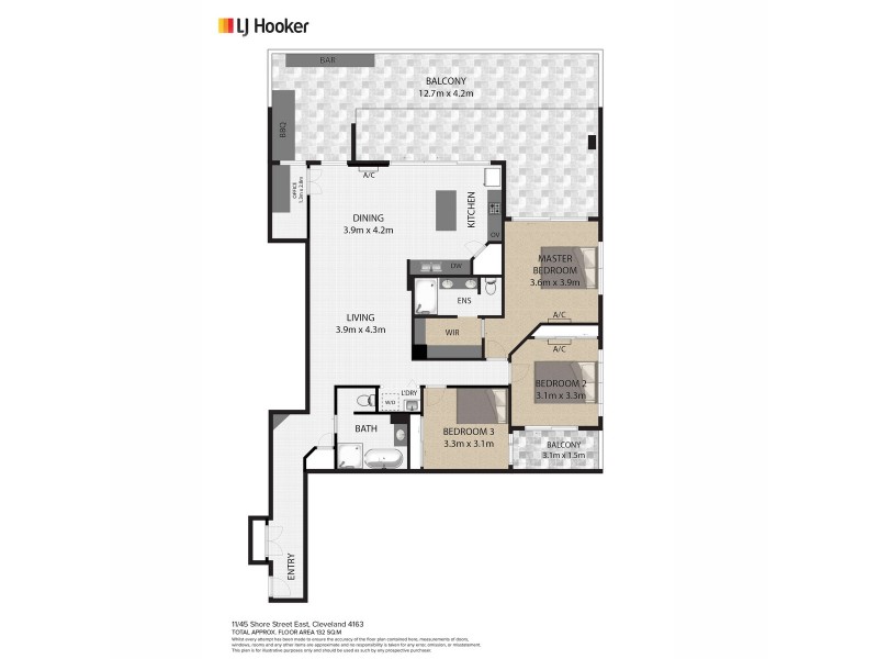 11/45 Shore Street East, Cleveland QLD 4163 Floorplan