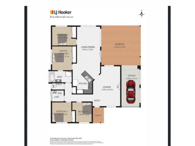 11 Caledonian Crescent, Alexandra Hills QLD 4161 Floorplan