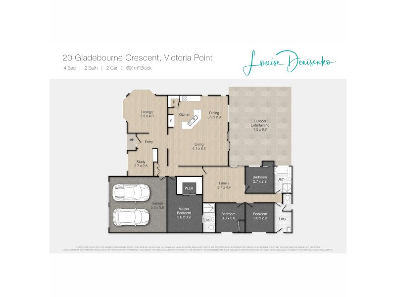 20 Gladebourne Crescent, Victoria Point QLD 4165 Floorplan