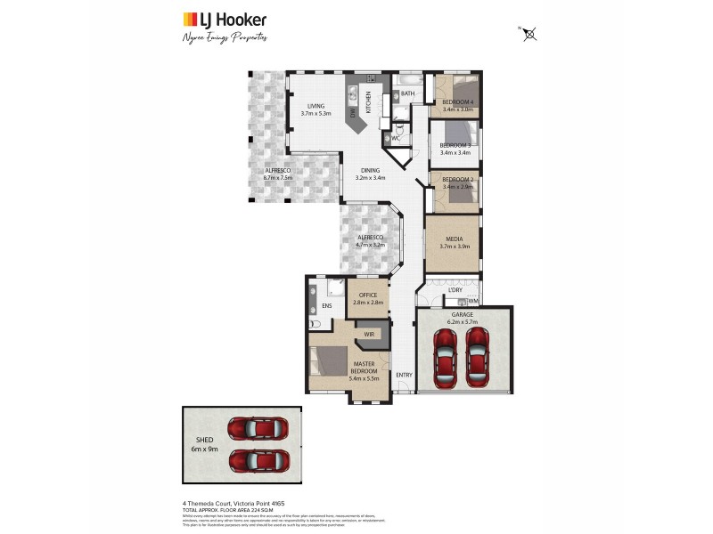 4 Themeda Court, Victoria Point QLD 4165 Floorplan