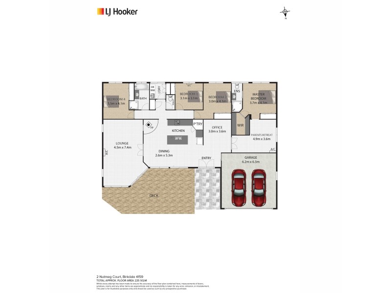 2 Nutmeg Court, Birkdale QLD 4159 Floorplan