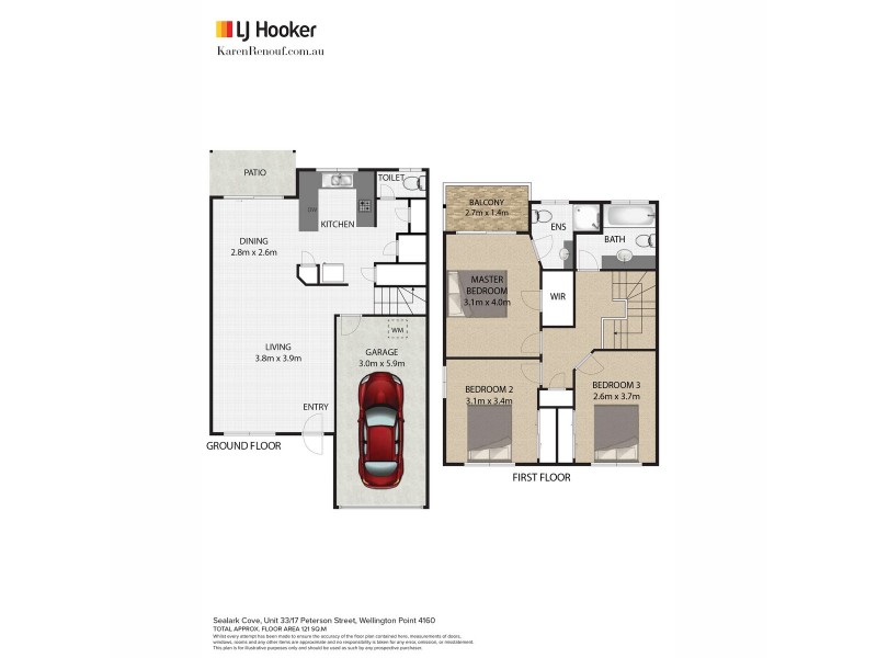 33/17 Peterson Street, Wellington Point QLD 4160 Floorplan