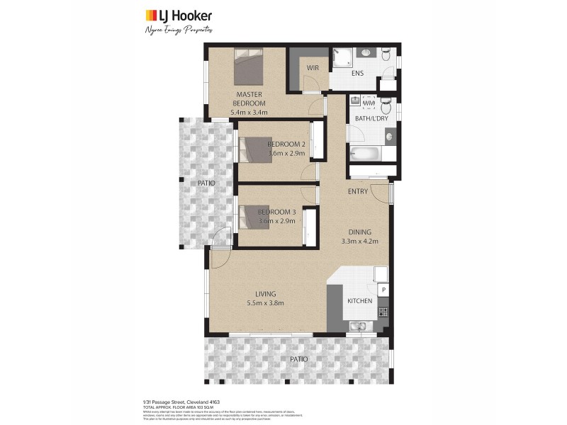 1/31 Passage Street, Cleveland QLD 4163 Floorplan
