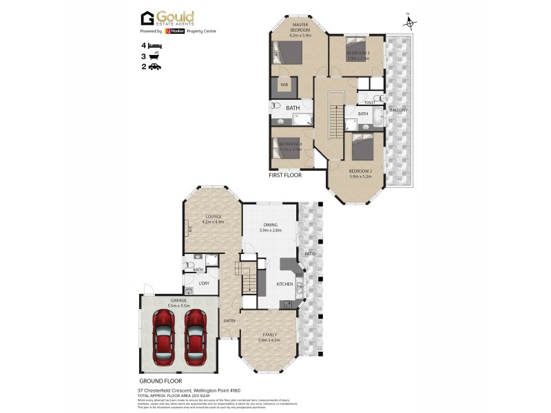 37 Chesterfield Crescent, Wellington Point QLD 4160 Floorplan