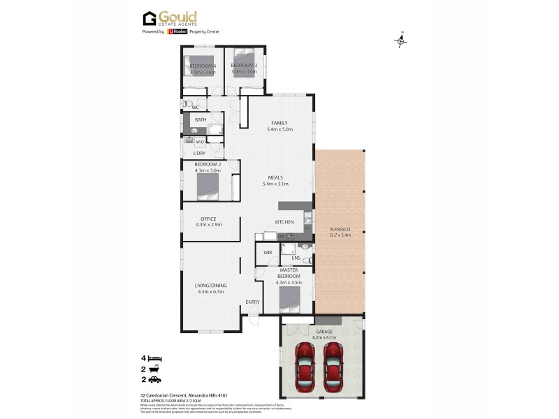 32 Caledonian Crescent, Alexandra Hills QLD 4161 Floorplan