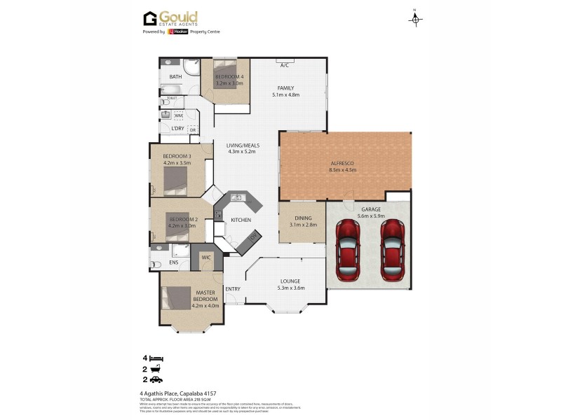 4 Agathis Place, Capalaba QLD 4157 Floorplan