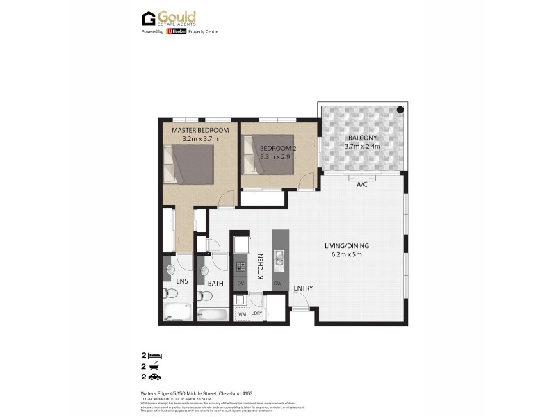 45/150 Middle Street, Cleveland QLD 4163 Floorplan