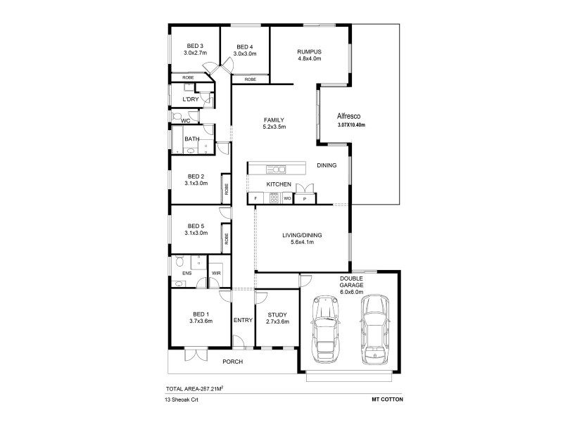 13 Sheoak Court, Mount Cotton QLD 4165 Floorplan