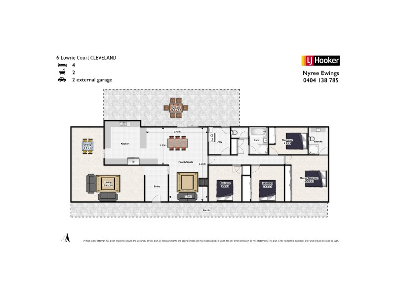 6 Lowrie Court, Cleveland QLD 4163 Floorplan