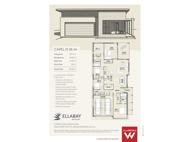 3 Ellabay Crescent, Redland Bay QLD 4165 Floorplan