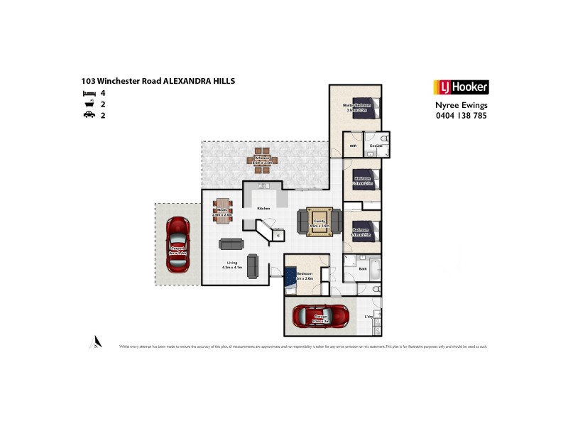 103 Winchester Road, Alexandra Hills QLD 4161 Floorplan