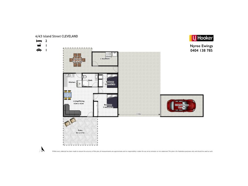 4/43 Island Street, Cleveland QLD 4163 Floorplan