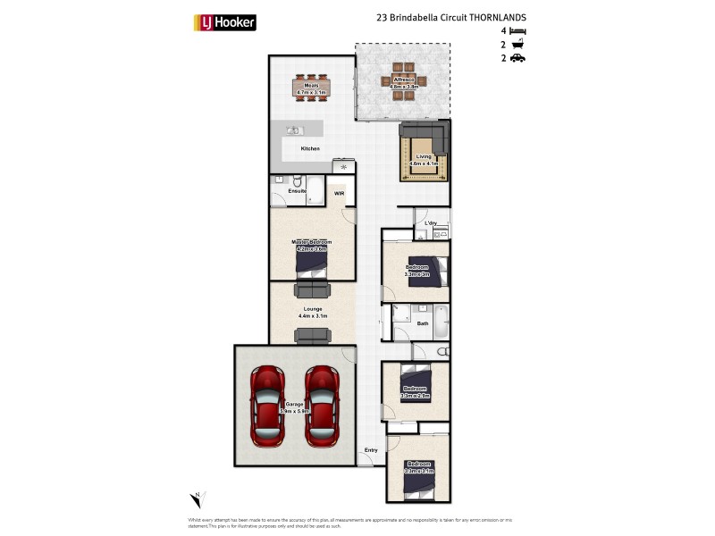 23 Brindabella Circuit, Thornlands QLD 4164 Floorplan