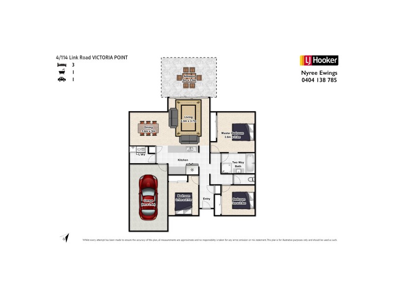 4/114 Link Road, Victoria Point QLD 4165 Floorplan
