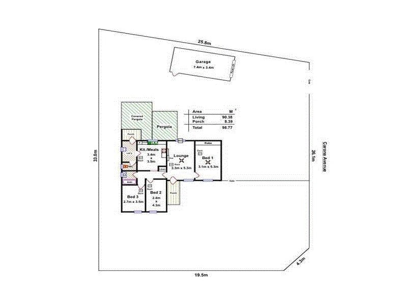 9 Hawker Avenue, Gilles Plains SA 5086 Floorplan