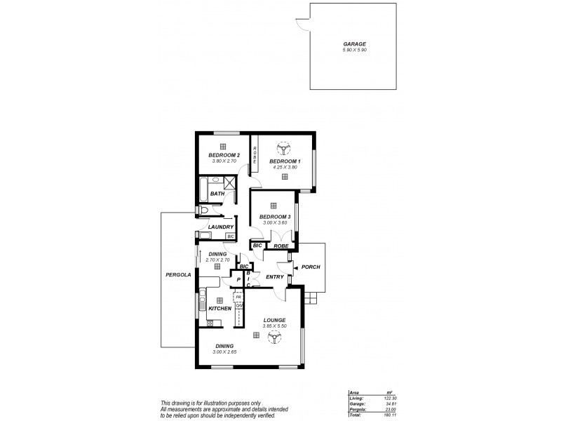 13 Rosewood Road, Highbury SA 5089 Floorplan