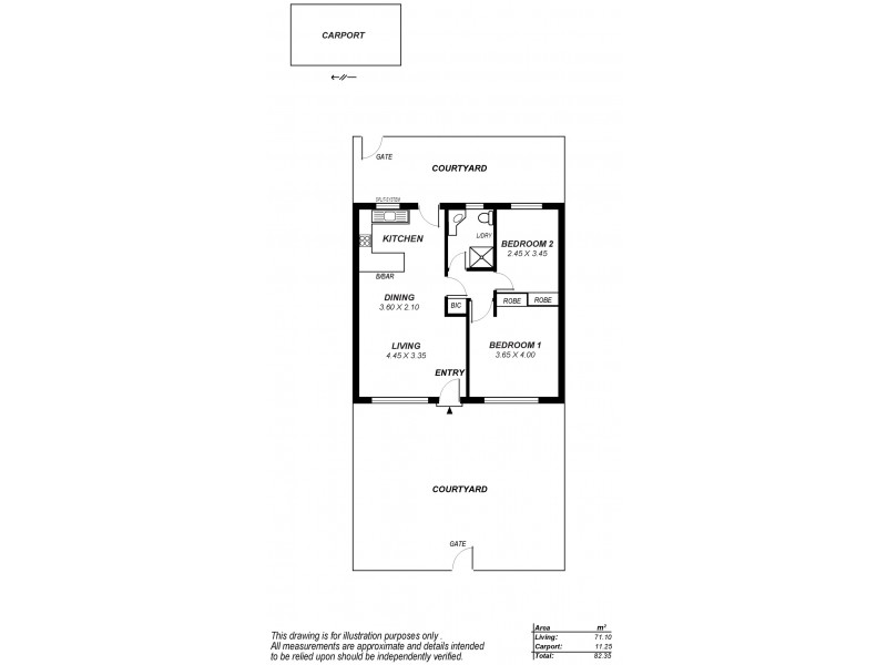 3/7 Winchester Street, St Peters SA 5069 Floorplan