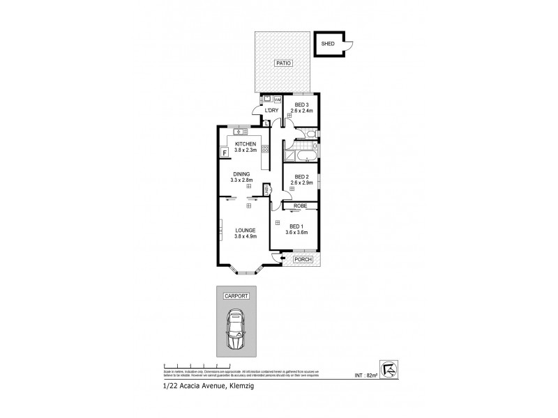 1/22 Acacia Avenue, Klemzig SA 5087 Floorplan