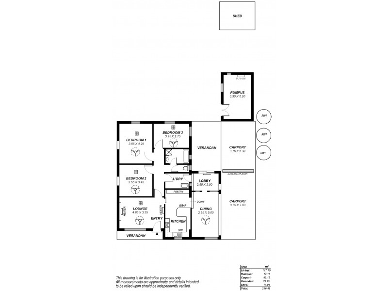 15 North Boulevard, Tea Tree Gully SA 5091 Floorplan