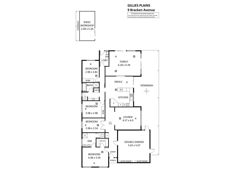 9 Bracken Avenue, Gilles Plains SA 5086 Floorplan