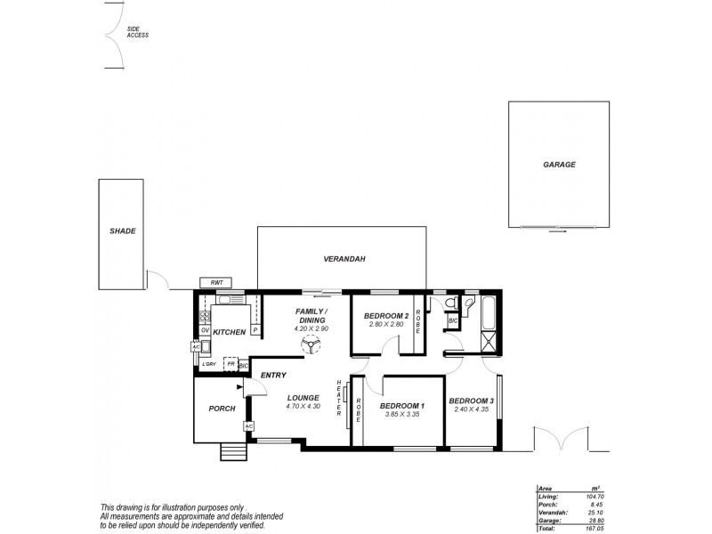 67 Princes Road, Greenacres SA 5086 Floorplan