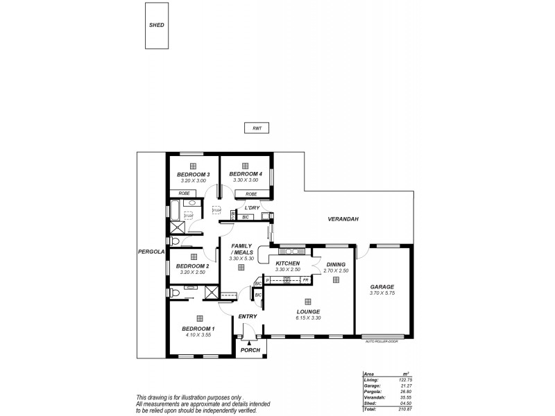 61 Parsons Road, Dernancourt SA 5075 Floorplan