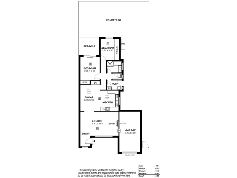 1/33 Doxiadis Street, St Agnes SA 5097 Floorplan