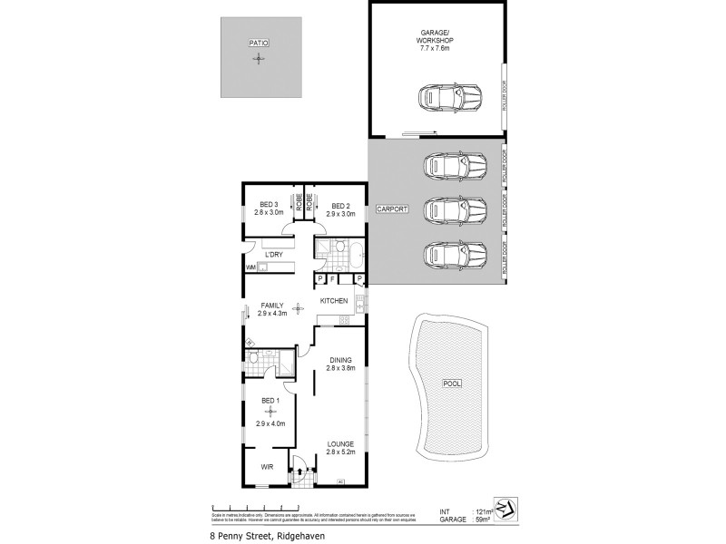 8 Penny Street, Ridgehaven SA 5097 Floorplan