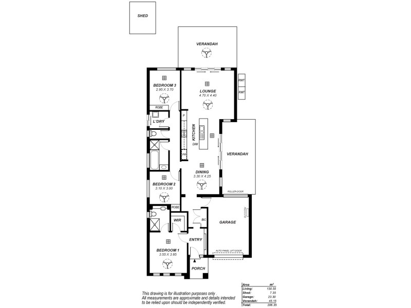 7A Vivien Avenue, Newton SA 5074 Floorplan