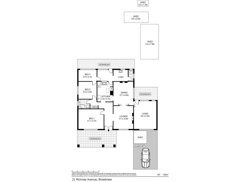 21 McInnes Avenue, Broadview SA 5083 Floorplan