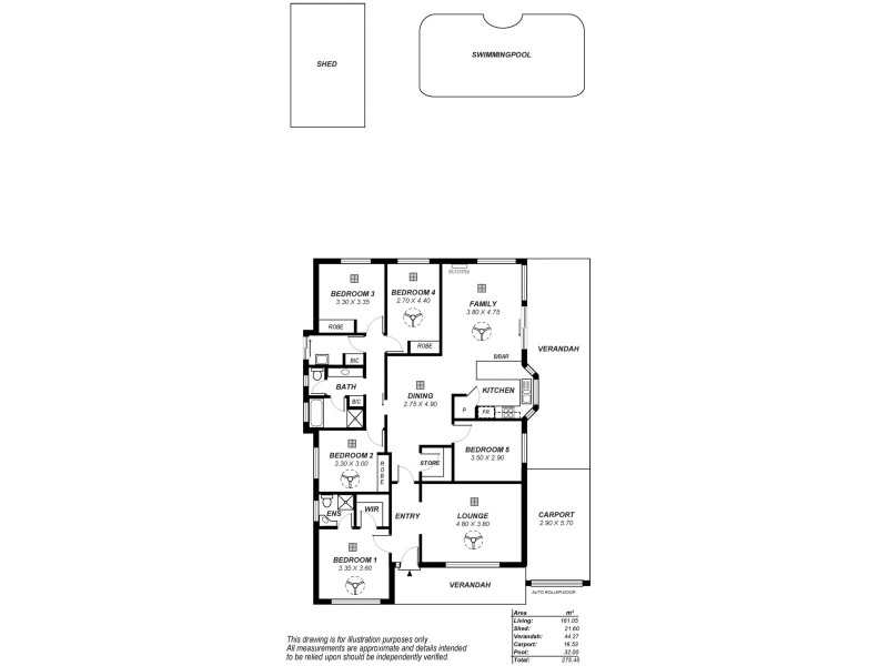 6 Bellchambers Court, Modbury Heights SA 5092 Floorplan