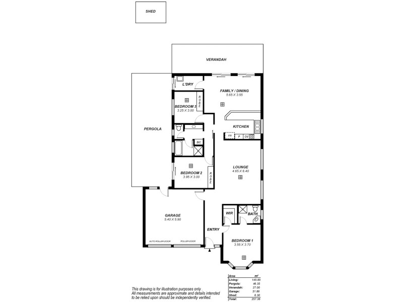 9 Augusta Court, Burton SA 5110 Floorplan