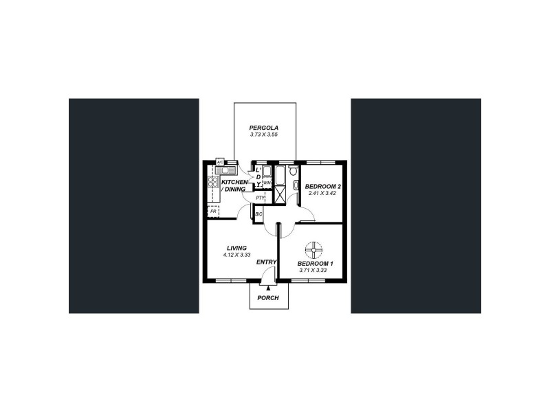 2/34 Margaret Terrace, Rosewater SA 5013 Floorplan