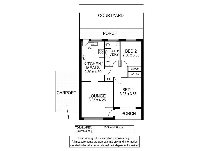 3/2 Old Beach Road, Brighton SA 5048 Floorplan