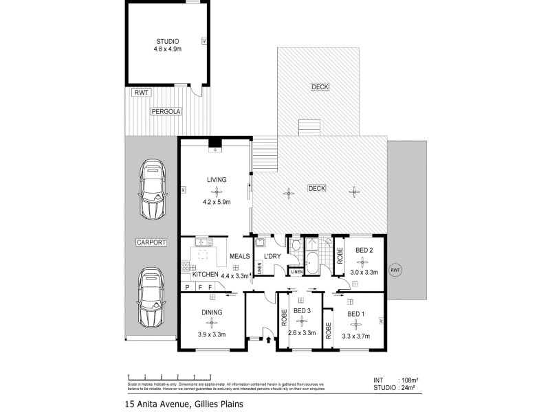15 Anita Avenue, Gilles Plains SA 5086 Floorplan