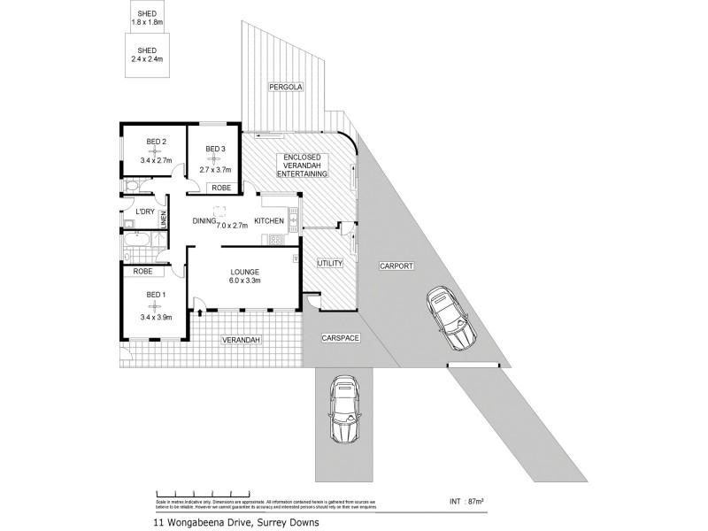 11 Wongabeena Drive, Surrey Downs SA 5126 Floorplan
