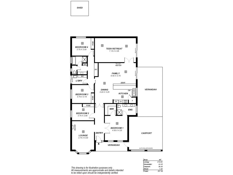 160 President Avenue, Andrews Farm SA 5114 Floorplan