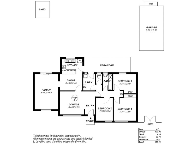 65 Redward Avenue, Greenacres SA 5086 Floorplan