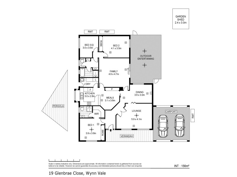 19 Glenbrae Close, Wynn Vale SA 5127 Floorplan