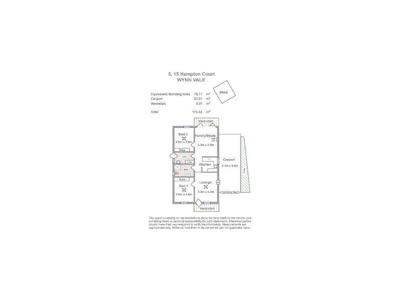 5/15 Hampton Court, Wynn Vale SA 5127 Floorplan