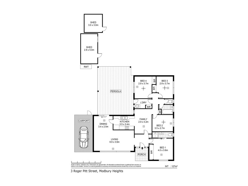 3 Roger Pitt Street, Modbury Heights SA 5092 Floorplan