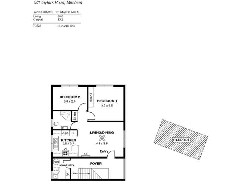 5/3-5 Taylors Road, Mitcham SA 5062 Floorplan