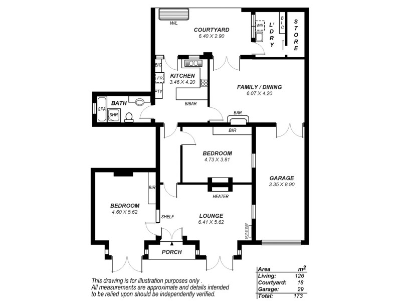 1/42 LeFevre Terrace, North Adelaide SA 5006 Floorplan